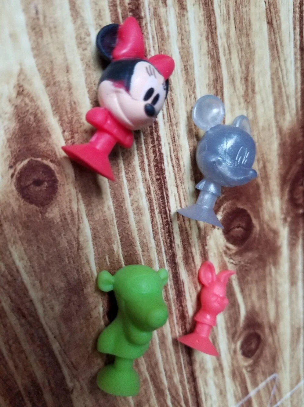 Disney Best Buddies Micro Popz Mini Suction Figures Lot of 4 Tigger Piglet
